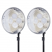 Dorr DL-400 LED Continuous Lighting Kit 8 x 10 Watt LED Bulbs