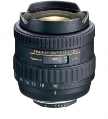 TOKINA 10-17MM f3.5-4.5 AF DX ATX Fisheye lens for Canon