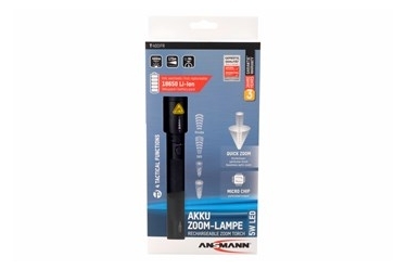 Ansmann T400FR Rechargeable Professional LED Torch