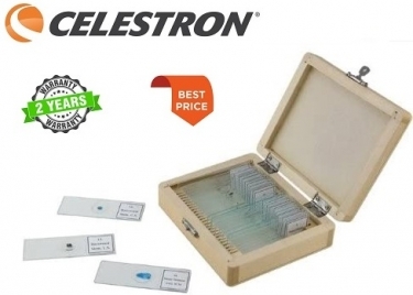 Celestron Prepared Microscope Slides 25 Piece Set