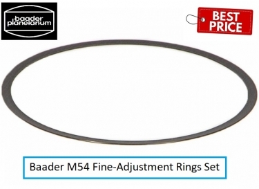 Baader M54 Fine-Adjustment Rings Set 0.3, 0.5, 1mm Aluminium