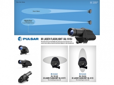Pulsar IR Laser Flashlight (AL-915T) - Top