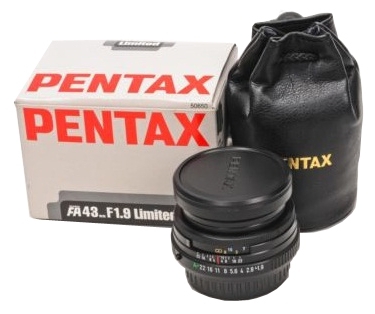 Pentax 43mm F1.9 SMC FA Limited Black Lens