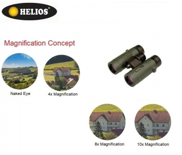 Helios Mistral WP6 8X42 Waterproof Roof Prism Binoculars