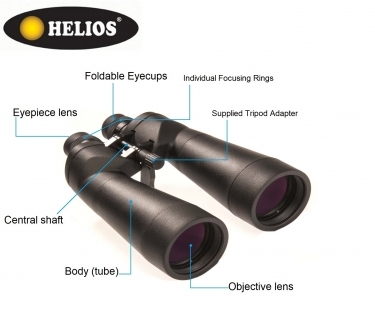 Helios Lightquest-HR 20X80 WP Porro Prism Observation Binoculars Helios Lightquest-HR 20X80 WP Porro Prism Observation Binoculars