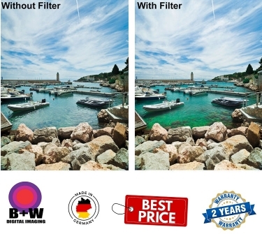 B+W XS-Pro Kaesemann Nano 52mm Circular Polarizer Filter - 1066392