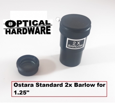 Optical Hardware Standard 2x Barlow for 1.25"