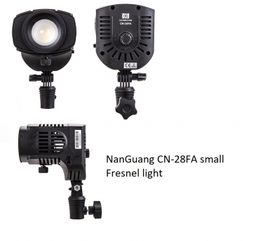 NanGuang LED Small Fresnel Light CN28FA 3-Head Kit