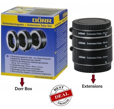 Dorr Extension Tube Kit (10, 16, 21mm) For Fujifilm X