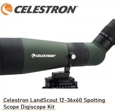 Celestron LandScout 12-36x60 Spotting Scope Digiscope Kit
