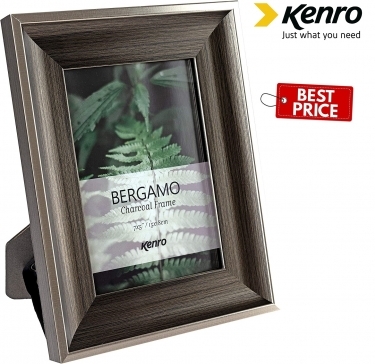 Kenro Bergamo Charcoal Frame 8x6 Inches