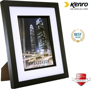 Kenro Ambassador Black Wood Frame 10x12 Inches
