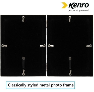Kenro 6x4 Inch Twin Whisper Classic Photo Frame - White