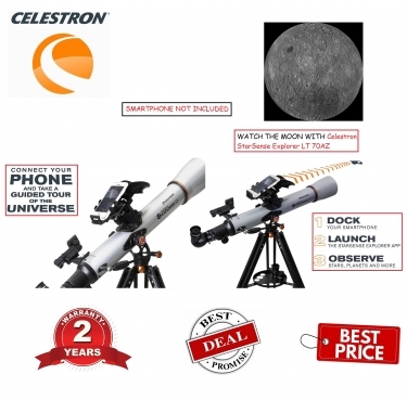 Celestron StarSense Explorer LT 70AZ Smartphone Refractor Telescope