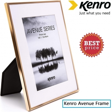 Kenro Avenue Frame 8x10 Inches with Mat 8x6 Inches Rose Gold