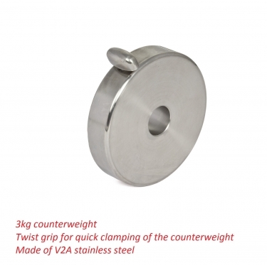 Baader 3kg Counterweight for GM 1000 stainless V2A steel