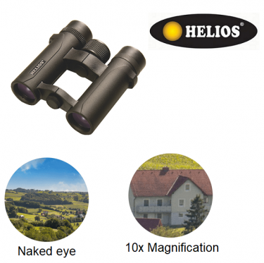 Helios 10X26 Nitrosport Waterproof Roof Prism Binoculars