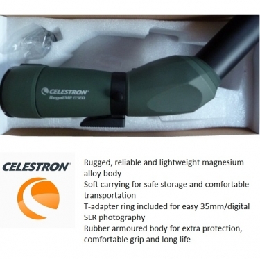 Celestron Regal M2 65ED Spotting Scope with 16-48x65 Eyepiece Angled
