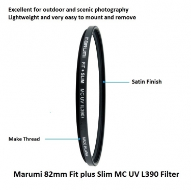 Marumi 82mm Fit plus Slim MC UV L390 Filter