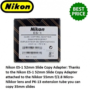 Nikon ES-1 52mm Slide Copy Adapter
