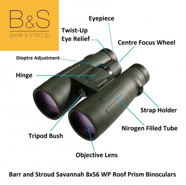 Barr and Stroud Savannah 8x56 WP Roof Prism Binoculars