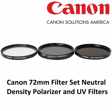 Canon 72mm Filter Set Neutral Density Polarizer and UV Filters