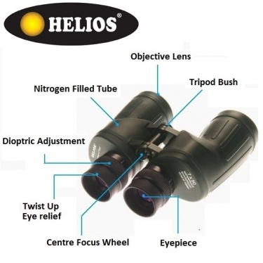 Helios Stellar II 7x50 Water Proof Obervation Binoculars