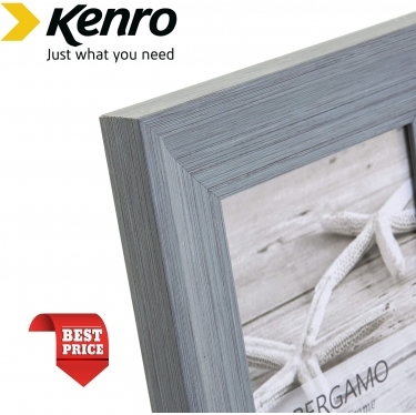 Kenro Bergamo Rustic 7x5 Inch Grey Frame
