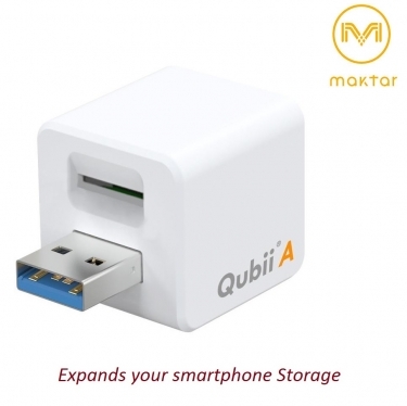 Maktar Qubii Auto Backup Charging Android Device MicroSD Slot
