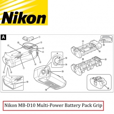 Nikon MB-D10 Multi-Power Battery Pack Grip