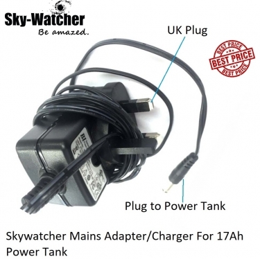 Skywatcher Mains Adapter/Charger For 17Ah Power Tank