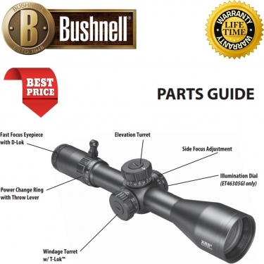 Bushnell Elite Tactical XRS II 4.5-30x50 Riflescope Black
