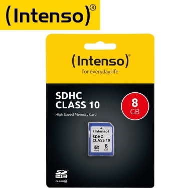 Intenso 3411460 8GB SDHC Memory Card - Class 10