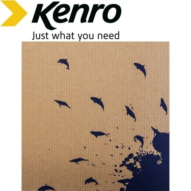Kenro 7x5 Inches 13x18cm Blue Dolphin Wood Memo Album Dolphin 200 Pho