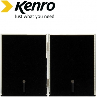 Kenro 7x5 13x18cm Multi Symphony Elegant Silver Plated Double Album