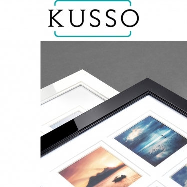 Kusso High Gloss Studio Frame to Hold 9 Photos 4x4 Inches or 5x5 Inch