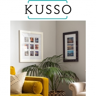 Kusso High Gloss Studio Frame to hold 9 photos 4x4 Inches or 5x5 Inch