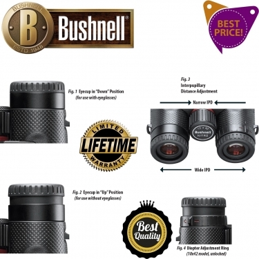 Bushnell Nitro 10x36 Black Binoculars