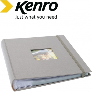 Kenro 7x5 Inches 13x18cm Aztec Memo Grey Album 200 Photos