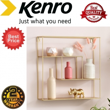 Kenro Gold Metal Shelves (Square)