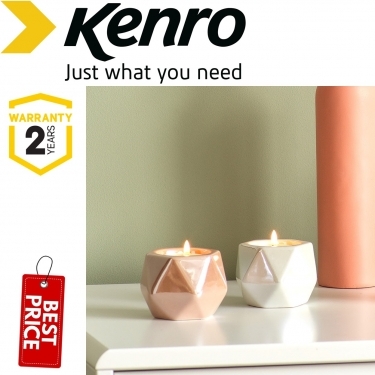 Kenro Geometric Tealight Holder Pink