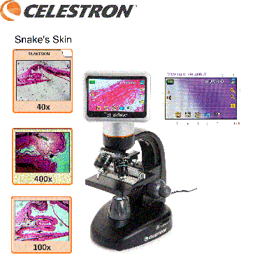 Celestron TETRAVIEW 5MP Digital Microscope With TFT LCD Display