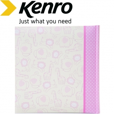 Kenro 6x4 Inches Pink Baby Animals Memo Album 200 Pages