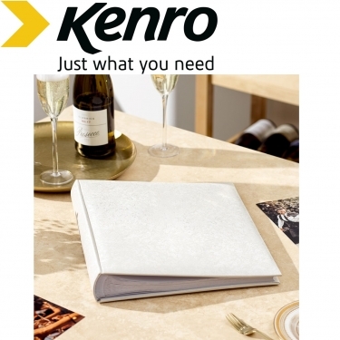 Kenro 6x4 Inches 10 x 15cm White Satin Memo Album 200
