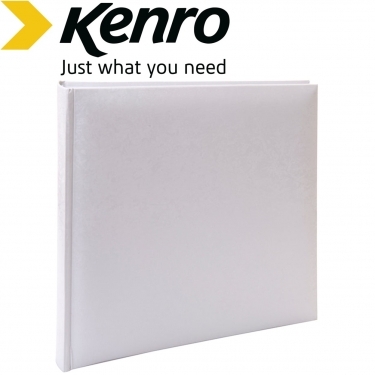 Kenro 8x5.5 Inches White Satin Series Guestbook 76 Pages
