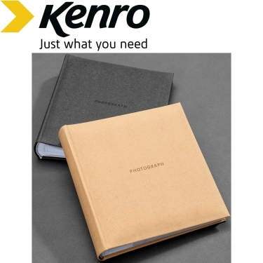 Kenro Signature Memo Album 200 6x4 Inches Sand (Recycled Leather)