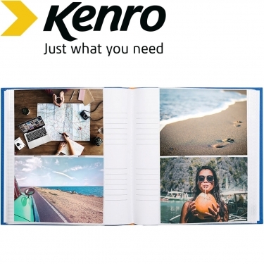 Kenro 6x4 Inches 10x15cm Aztec Minimax Album Blue 100 Photos