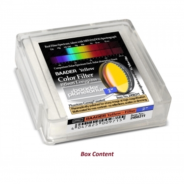 Baader 2 495nm Colour Filter Yellow