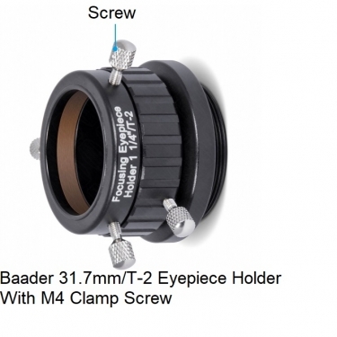 Baader 31.7mm/T-2 Eyepiece Holder With M4 Clamp Screw