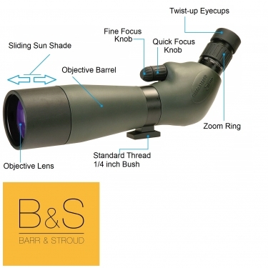 Barr and Stroud Sierra 20-60x80 Dual-Speed WP Spotting Scope